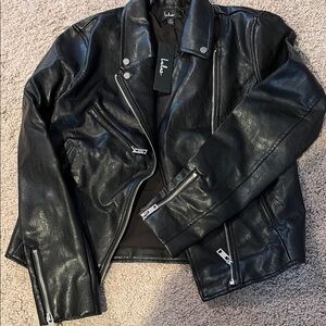 Black Faux Leather Jacket